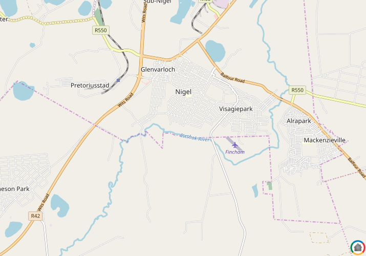 Map location of Bultfontein 192-Ir